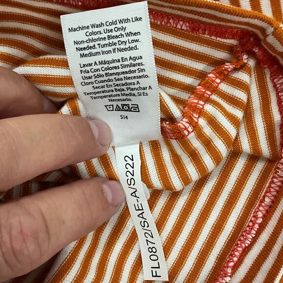 Free Assembly Men's XXXL Tank Top Off Set Strip Fall Orange & Cinnabar Colors - Picture 5 of 8